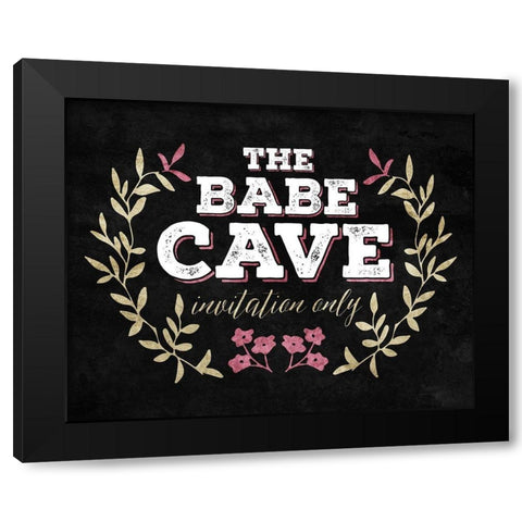 The Babe Cave Black Modern Wood Framed Art Print with Double Matting by Villa, Mlli