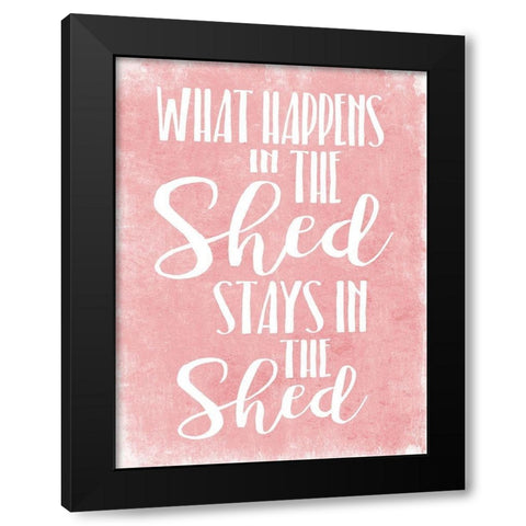 What Happens Black Modern Wood Framed Art Print with Double Matting by Villa, Mlli