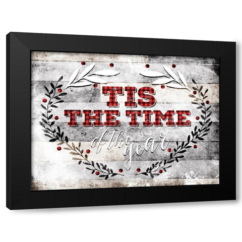 Tis The Time Black Modern Wood Framed Art Print with Double Matting by Villa, Mlli