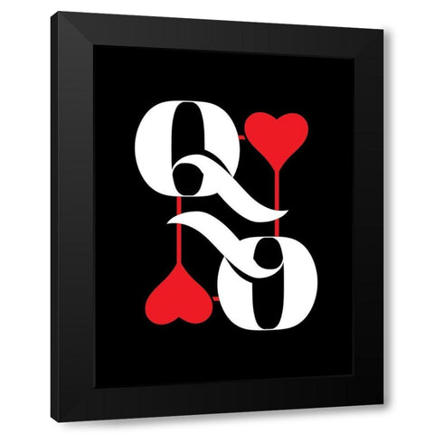 ReQueen Black Modern Wood Framed Art Print by Villa, Milli