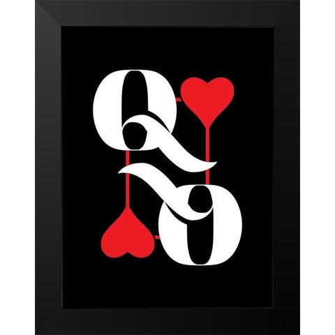 ReQueen Black Modern Wood Framed Art Print by Villa, Milli