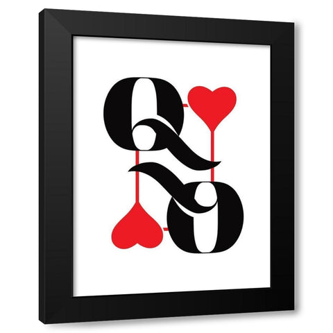 Queen Black Modern Wood Framed Art Print by Villa, Milli