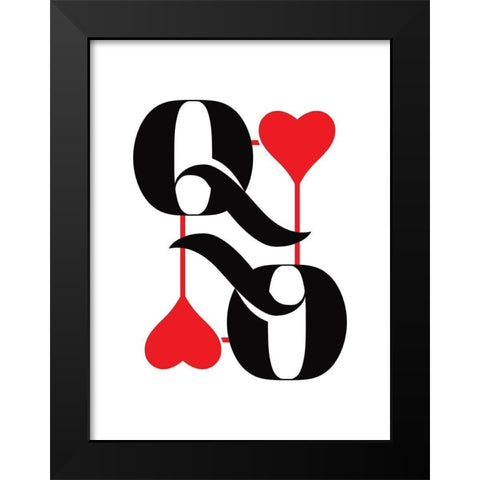 Queen Black Modern Wood Framed Art Print by Villa, Milli
