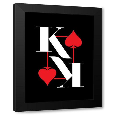 ReKing Black Modern Wood Framed Art Print by Villa, Milli