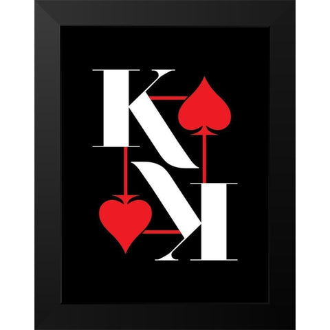 ReKing Black Modern Wood Framed Art Print by Villa, Milli