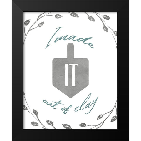I Made It Black Modern Wood Framed Art Print by Villa, Milli