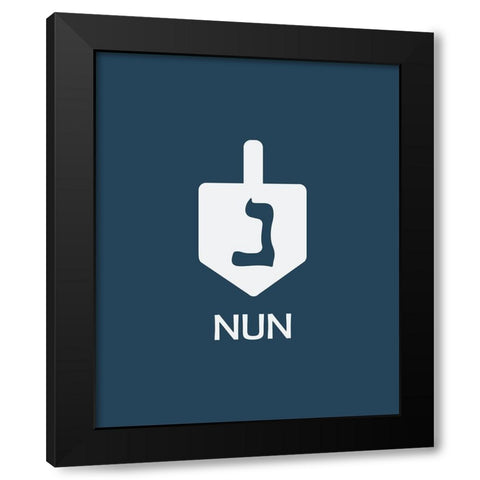 Nun Black Modern Wood Framed Art Print by Villa, Milli