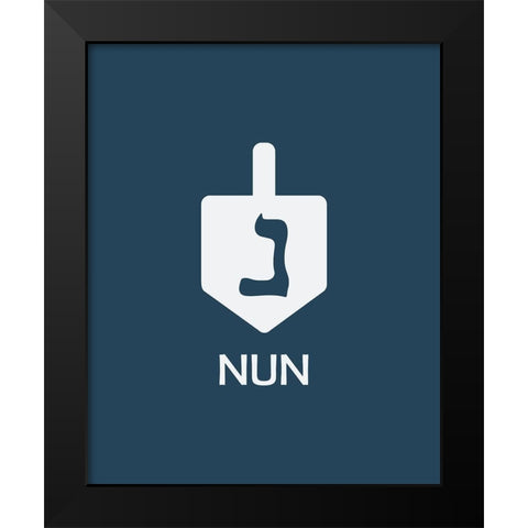 Nun Black Modern Wood Framed Art Print by Villa, Milli