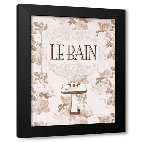 Le Bain Black Modern Wood Framed Art Print with Double Matting by Villa, Milli