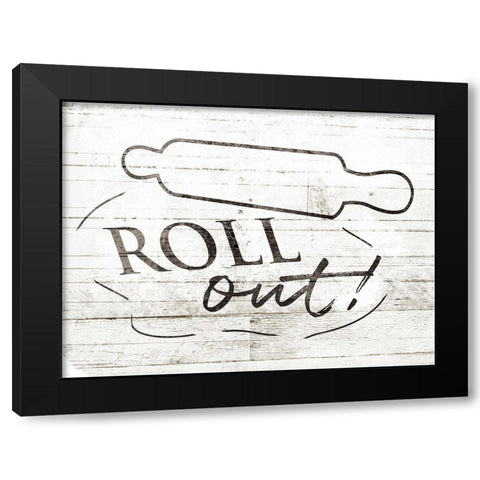 Roll Out Black Modern Wood Framed Art Print with Double Matting by Villa, Milli