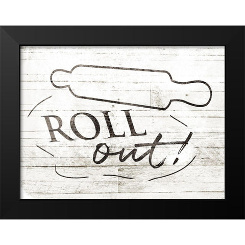 Roll Out Black Modern Wood Framed Art Print by Villa, Milli
