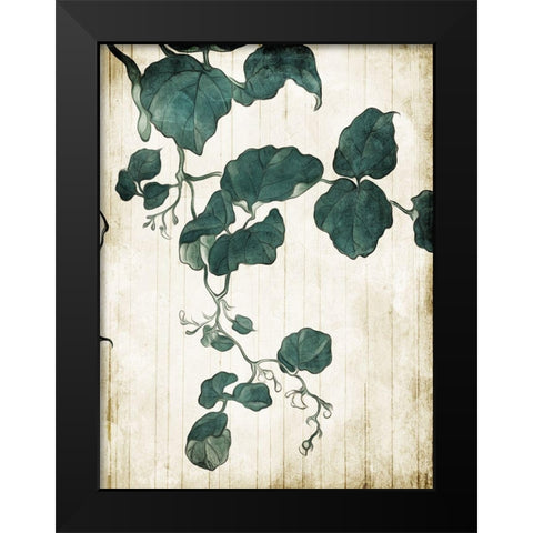 Hanging Leaves 2 Black Modern Wood Framed Art Print by Villa, Milli