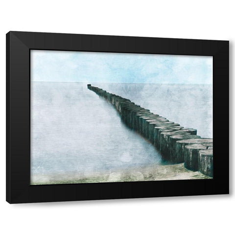 Wood Off The Coast Black Modern Wood Framed Art Print with Double Matting by Villa, Milli