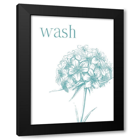 Wash Black Modern Wood Framed Art Print with Double Matting by Villa, Milli