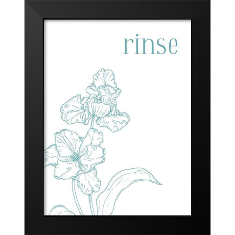 Rinse Black Modern Wood Framed Art Print by Villa, Milli