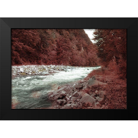 Fall River Black Modern Wood Framed Art Print by Villa, Milli