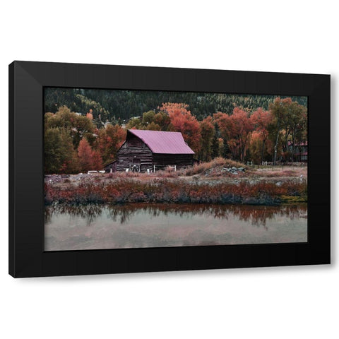 Lodgeview Black Modern Wood Framed Art Print by Villa, Milli