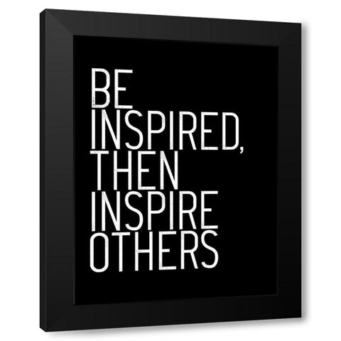 Be Inspired Black Modern Wood Framed Art Print with Double Matting by Villa, Milli