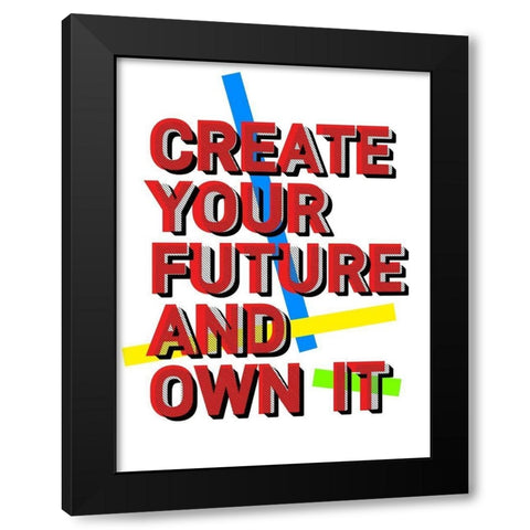 Create Black Modern Wood Framed Art Print by Villa, Milli
