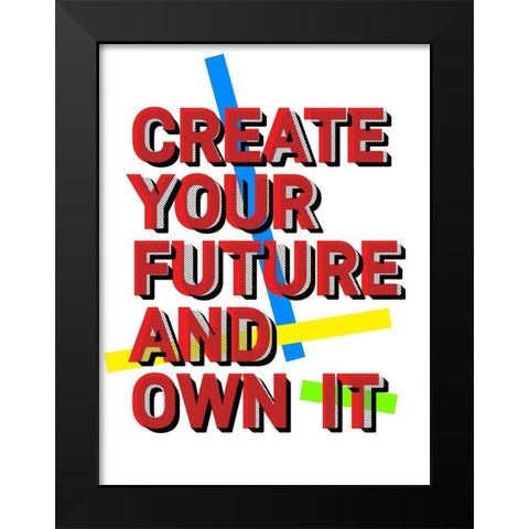 Create Black Modern Wood Framed Art Print by Villa, Milli