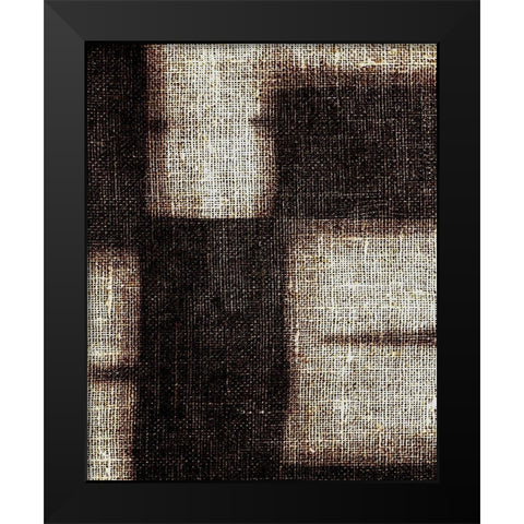 Brunt Jute 1 Black Modern Wood Framed Art Print by Villa, Milli