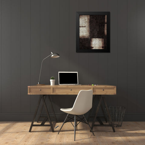 Brunt Jute 2 Black Modern Wood Framed Art Print by Villa, Milli