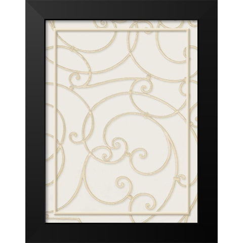 Twirl Through Black Modern Wood Framed Art Print by Villa, Milli
