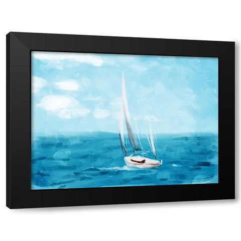 Set Sail Black Modern Wood Framed Art Print by Villa, Milli
