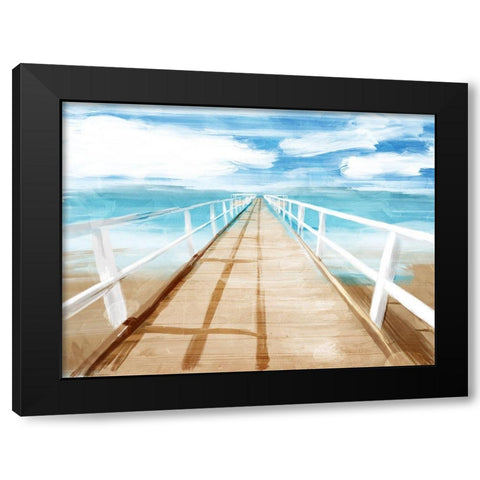Docks Out Black Modern Wood Framed Art Print by Villa, Milli