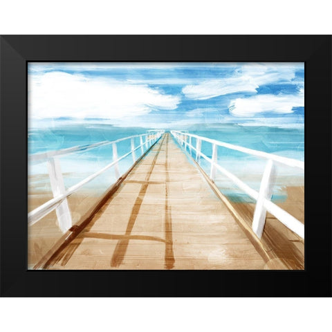 Docks Out Black Modern Wood Framed Art Print by Villa, Milli