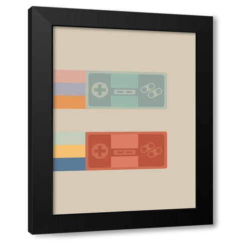 Control Grooving Black Modern Wood Framed Art Print with Double Matting by Villa, Milli