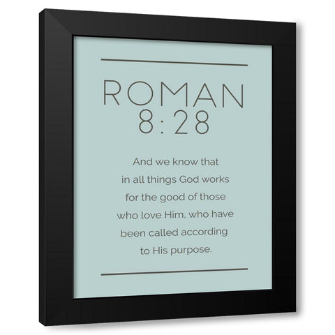 New Roman Murky Black Modern Wood Framed Art Print by Villa, Milli