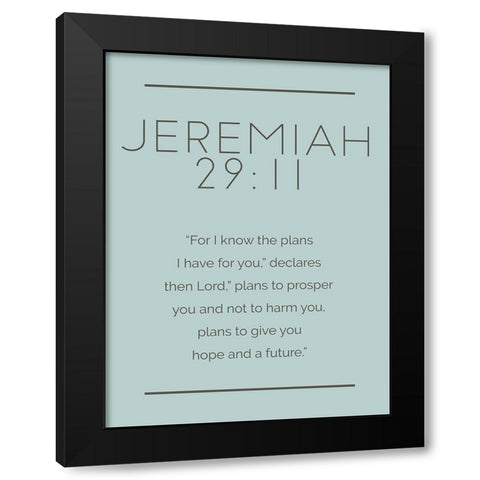 New Jeremiah Murky Black Modern Wood Framed Art Print by Villa, Milli