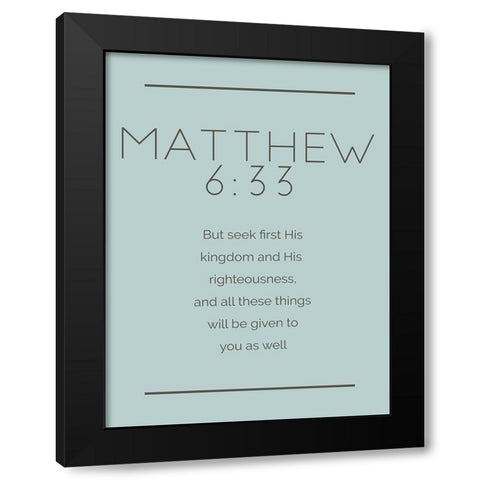 New Matthew Murky Black Modern Wood Framed Art Print by Villa, Milli