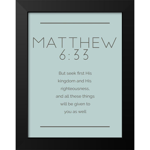 New Matthew Murky Black Modern Wood Framed Art Print by Villa, Milli