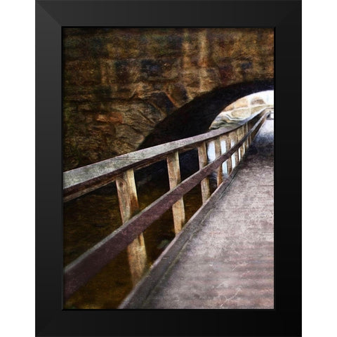 Looking Down The Pier Black Modern Wood Framed Art Print by Villa, Milli