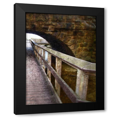 Looking Down The Pier 2 Black Modern Wood Framed Art Print with Double Matting by Villa, Milli