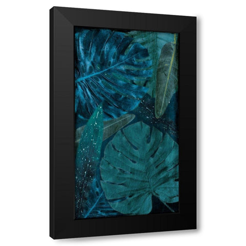 Teal Floral Arrangement Black Modern Wood Framed Art Print by Villa, Milli