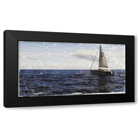 Sailing Away Black Modern Wood Framed Art Print by Villa, Milli