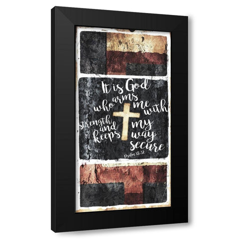 It Is God Black Modern Wood Framed Art Print by Villa, Mlli