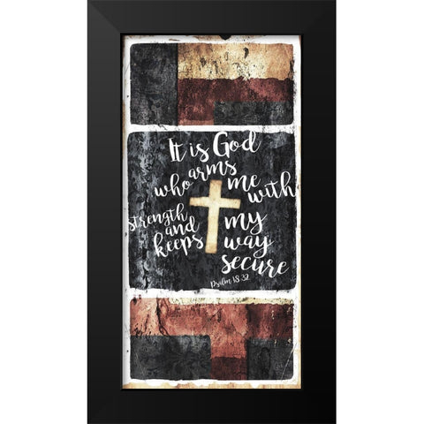 It Is God Black Modern Wood Framed Art Print by Villa, Mlli