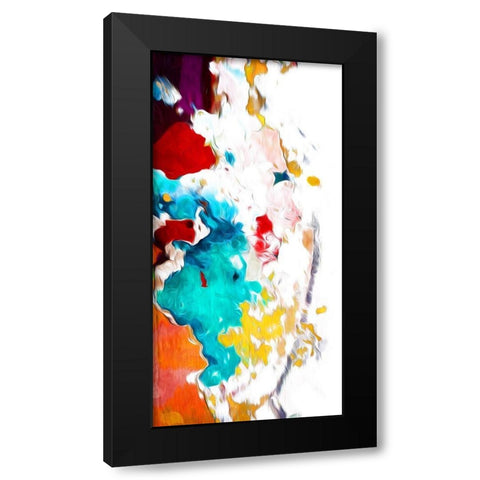 Colorful Takeover Black Modern Wood Framed Art Print with Double Matting by Villa, Mlli