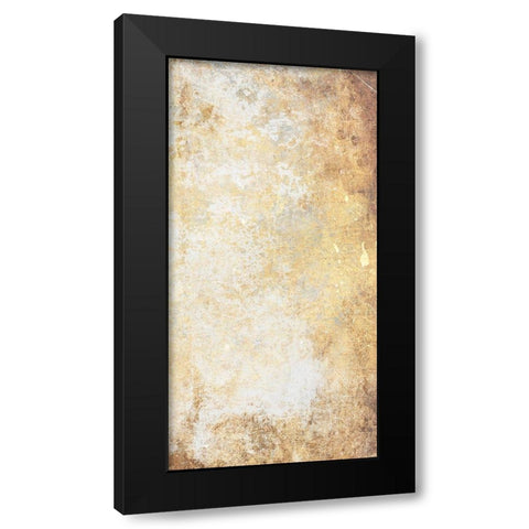 Abstract Silver Gold Mate Black Modern Wood Framed Art Print with Double Matting by Villa, Mlli