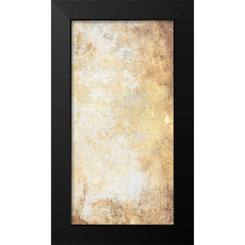 Abstract Silver Gold Mate Black Modern Wood Framed Art Print by Villa, Mlli