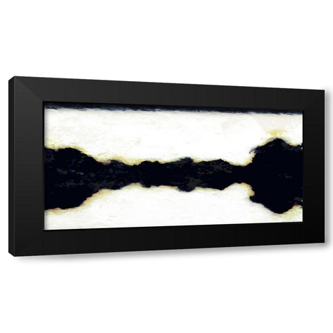 Black Crack In Time Black Modern Wood Framed Art Print with Double Matting by Villa, Mlli