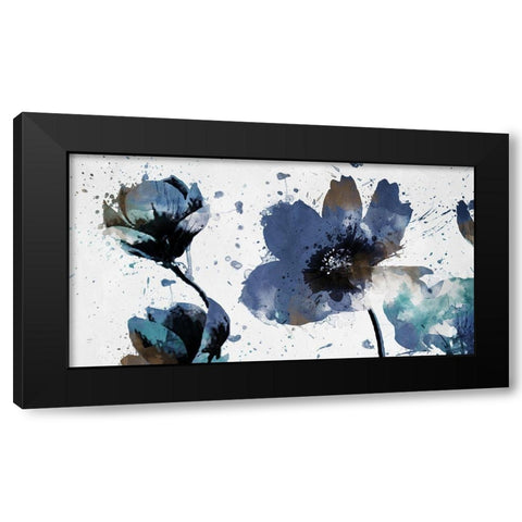 Top of Flowers are Watered Black Modern Wood Framed Art Print by Villa, Mlli