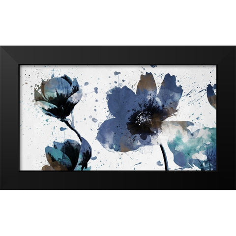 Top of Flowers are Watered Black Modern Wood Framed Art Print by Villa, Mlli