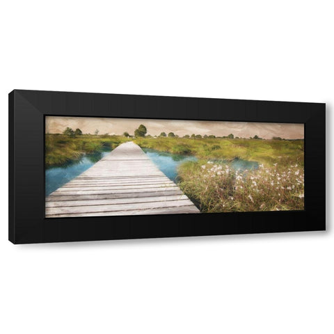 On The Marsh Black Modern Wood Framed Art Print with Double Matting by Villa, Mlli