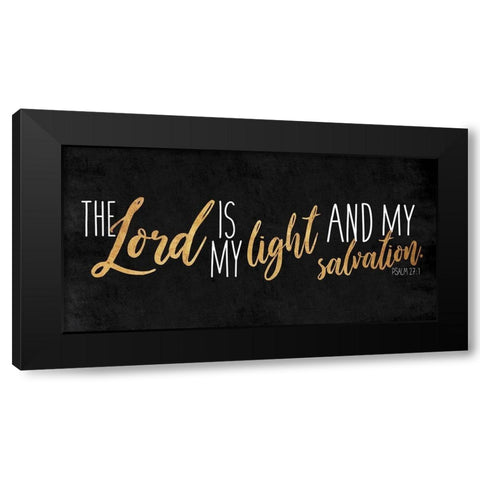 Lord And Light Clean Black Modern Wood Framed Art Print by Villa, Mlli