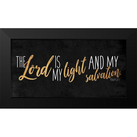 Lord And Light Clean Black Modern Wood Framed Art Print by Villa, Mlli